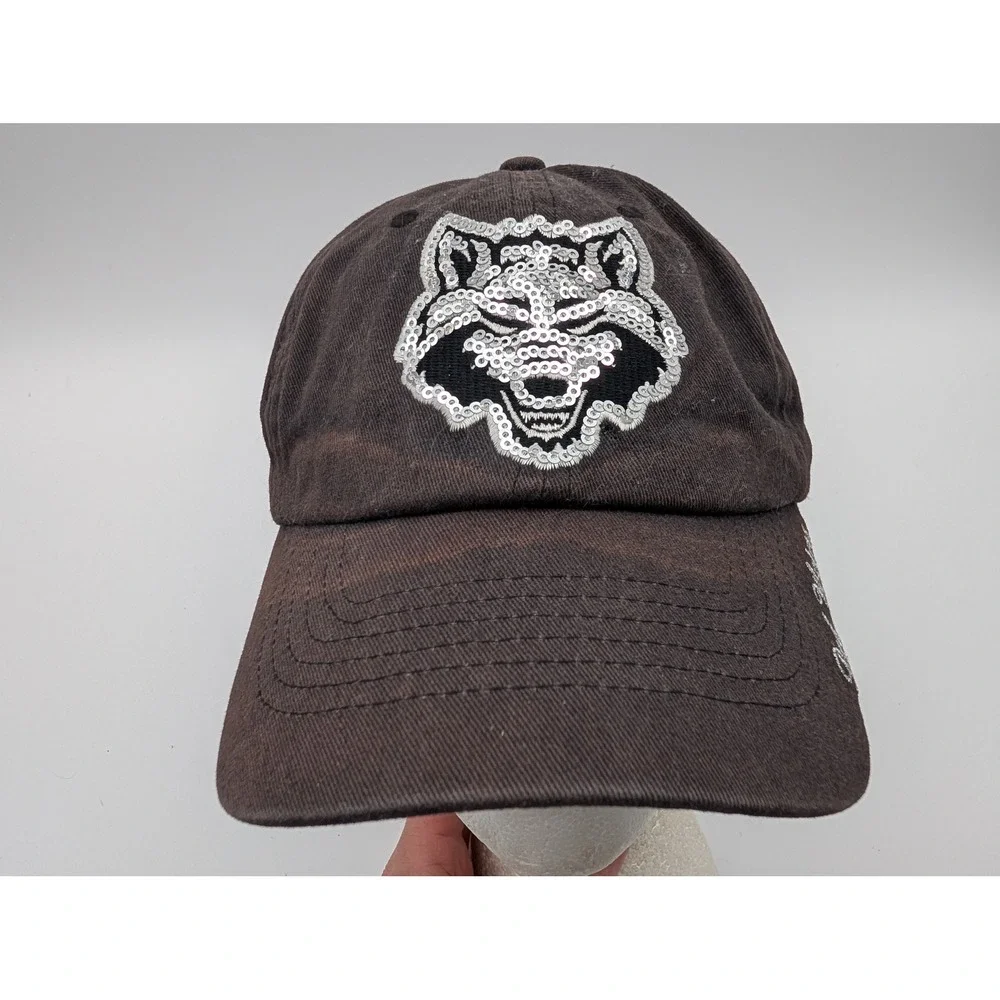 47 Brand Arkansas State Red Wolves Sequin Wolf Logo Hat Brown Adjustable Cap